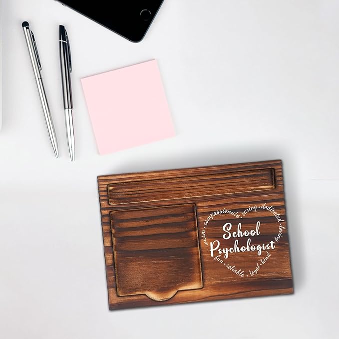 School Psychologist Gifts, School Psychologist Graduation Gift, Thank You Gifts for School Psychologist, Funny Desk Signs for School Counseling Office Desk Self-Stick Note Pad Holders SD130