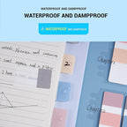 Golcellia 300 Pieces Tabs, Sticky Index Tabs, Sticky Tabs, Repositionable Tabs, Page Markers Sticky Notes, Translucent Writable and Ruler, Reading Notes, Page Tabs