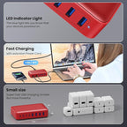 USB C Charger 200W USB C Charger Block,Upgraded GaN III 8-Port Fast Charging Station Hub,PD 65W Laptop Charging Adapter Compatible with MacBook Pro/Air,DELL,Steam Deck,iPhone 16/15/14,Galaxy S23/22