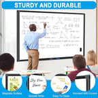 H-Qprobd 60"x40" White Board for Wall Large Magnetic Dry Erase Board with Black Aluminum Frame, Presentation Whiteboard Suitable for Home, Office, Classroom & Kitchen