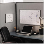 Quartet Dry Erase Board, Magnetic, 14" x 11", Whiteboard, Cubicle, Arc, Aluminum Frame (ARC1411)