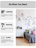 Lichamp Blue Painters Tape, 2 Bulk Pack 1.9 inch by 55 Yards Paper Tape, Blue Tapes for Crafts Arts