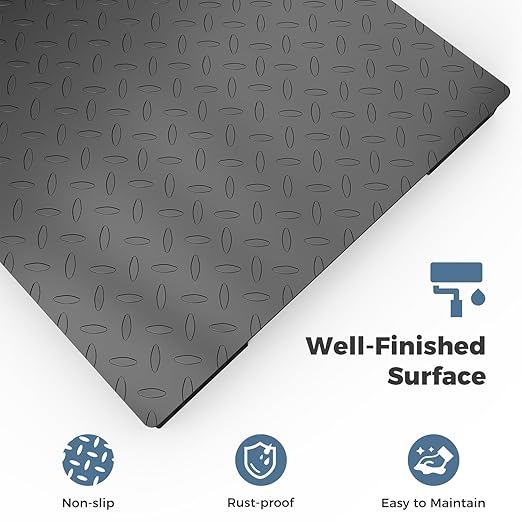 36"x36" Industrial Floor Scale, Heavy-Duty Warehouse Scale with Digital Indicator, Accurate Pallet Scale for Postal Luggage Shipping Mailing Weighing, 5000 lb x 1 lb, Black