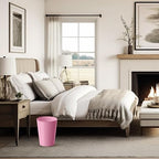 Bathroom Trash Can, 3 Pack 1.8 Gallons Small Trash Can with Trash Bags, Bathroom Garbage Can, Plastic Trash Bin, Round Waste Basket for Bedroom, Office, Compact Space (Pink Purple Green)