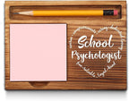 School Psychologist Gifts, School Psychologist Appreciation Gifts, Thank You Psychologist Gifts, School Psychologist Office Decor, School Psychology Desk Self-Stick Note Pad Holders GSH5