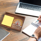 School Secretary Appreciation Gifts, Thank You Gifts for Secretary School Office Assistant Principal Staff Worker School Admin, School Secretary Gift Desk Self-Stick Note Pad Holders TZP05