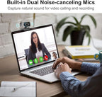 Spedal Webcam 1080P 30fps， HD Computer Webcam with Microphone for Desktop,100 Degrees Wide Angle Web Camera for Zoom Xbox YouTube Skype FaceTime Hangouts