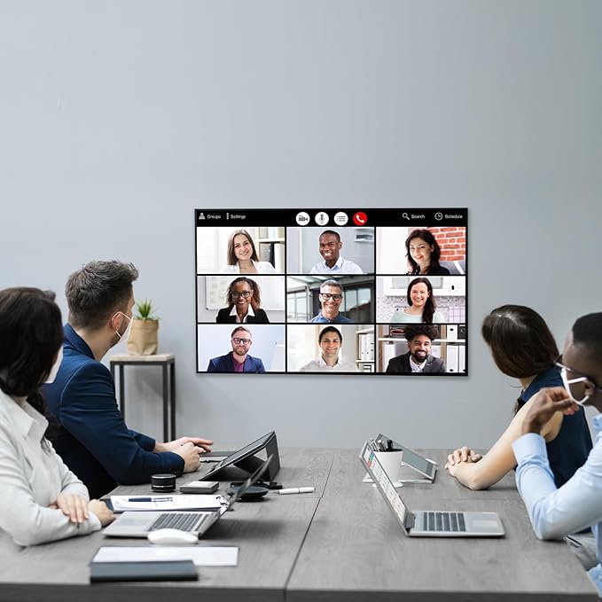 Folding Conference Table, Mobile Training Table for Office Conference, Modern Modular Rectangular Work Desk Meeting Seminar Work Tables with Caster Wheels, Large Breakroom Tables (8Pack L47.2in)