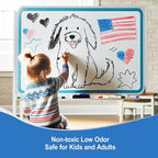 Comix Dry Erase Markers, Chisel Tip White Board Markers, 36 Bulk 4 Assorted Colors Low Odor Markers for Teachers Office & School Supplies