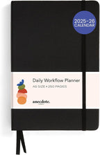 Anecdote 2025-2026 Planner: A Monthly, Weekly & Daily Planner 2025-2026 for Planning Your Success - A5 Size Hardcover Start Anytime and Achieve your Goals - Black