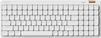 Flow Lite 100 Keys Low Profile Mechanical Keyboard, Swappable Rechargeable Wireless Keyboard with 2.4G Receiver, Bluetooth and Wired Connection for Windows, Mac/Specter Linear Switches (Off-White)