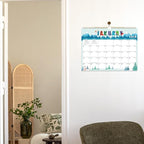 2026 Calendar - 2026 Wall Calendar, Jan. 2026 - Dec. 2026, 14.6'' x 11.4", 12 Months Hanging Monthly Calendar 2026, Holidays, Large Block, Twin-Wire Binding- 12 Different Themes