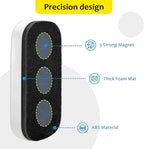 Maxtek Magnetic Dry Erase Eraser, 2 Pack, for Glass Board, Calendar, Whiteboard, Office and School Supplies (Pure White)