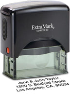 Return Address Stamp - Custom Self Inking Rubber Stamp - Personalized Stamp - Customizable Text with 15 Colors - Wedding Invitation & Housewarming Rubber Stamp