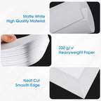MaxGear Business Card Printable Business Card, Compatible with Laser & Inkjet Printer, Double-Sided Printing, Heavyweight, Matte White Paper, Smooth Edge, 10 Cards/Sheet, 2000 Cards, 3.5" x 2"（8871