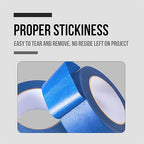 Lichamp Painters Tape Wide 1.5 inches, Masking Blue Painters Tape Bulk Pack, 6 Rolls x 1.5 inches x 55 Yards (330 Total Yards)