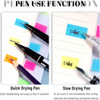 Ericter 1080 Pcs Sticky Tabs for Books, 9 Color Repositionable Annotation Page Tabs, Writable Index Flags for Notebooks, Organizing Study Office Supplies