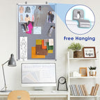 Felt Bulletin Board 24x18inches Photo Picture Display Board Wall Hanging Notice Board with Push Pins