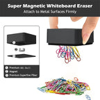 Ddaowanx Dry Erase Erasers, 2"x2",Soft Grip Magnetic Mini Eraser for Refrigerator Whiteboard,Classroom Teacher Supplies(8 Pack/Black)