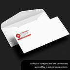 Customize Your #14 Business Envelopes - Upload Your Full Color Logo and Return Address - Custom Professionally Printed Bright White Wove Envelopes, Strong Gummed Flap - Thick and Sturdy - 50 Envelopes