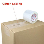 BOMEI PACK 4'' Wide Clear Packing Tape, 4-inch x 110 Yards (330ft), Heavy Duty Industrial Grade Packaging Tape Refills for Box Office Moving, Shipping and Mailing