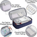 WEMATE Pencil Case, Large Storage Organizer for Stationery, Back - to - School Essential, Teacher Must - have, Big Pencil Pouch, Marker Case School Supplies for College & High School