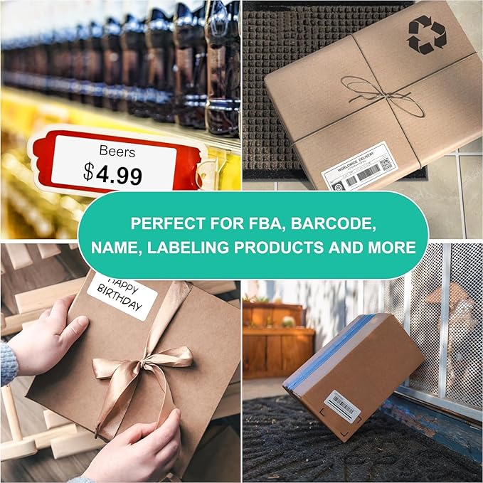 L LIKED Printable Address Labels, 1" x 2-5/8", 1,500 Labels, 30 per Sheet, Label Stickers for Envelopes (50 Sheets)