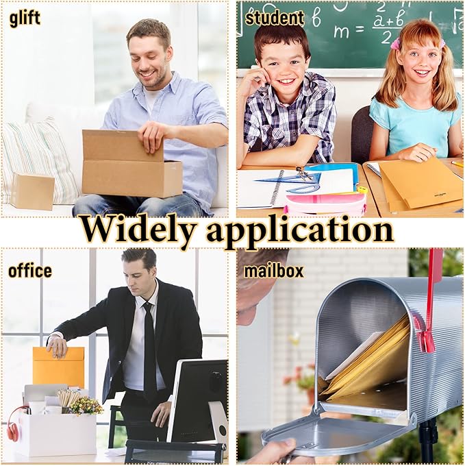 Ctosree 600 Pcs Manilla Envelopes Clasp Envelopes Bulk Brown Kraft Catalog Letter with Clasp Closure and Gummed Seal 28lb Heavyweight Paper (6 x 9 Inch)