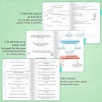 Legend Planner PRO – Deluxe Weekly & Monthly Life Planner to Increase Productivity and Hit Your Goals. Time Management Organizer Notebook – Undated – 7 x 10" Hardcover + Stickers – Mint Green