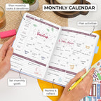 Clever Fox Planner 2nd Edition – Colorful Weekly & Monthly Goal Planner, Time Management & Productivity Organizer, Undated, A5 (Periwinkle)