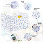 24 Pack Printing Privacy Floders for Student Desks - Durable Plastic Erasable - Testing Dividers for Classroom - Easy Clean Privacy Shields for Student - Includes Extra Labels White