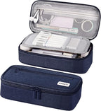 WEMATE Pencil Case, Large Storage Organizer for Stationery, Back - to - School Essential, Teacher Must - have, Big Pencil Pouch, Marker Case School Supplies for College & High School