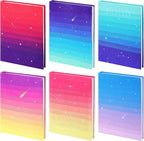 6 Pack Stretchable Book Cover Jumbo Fabric Book Covers Colorful Pattern Print Book Protector Washable Reusable Protective Textbook Cover for Hardcover Textbooks up to 9 x 11 Inch (Elegant Pattern)