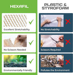 HexaFil Honeycomb Packing Paper - Eco-Friendly, Sustainable Filler for Shipping and Moving, Cushioned Packing Material in Dispenser Box, Alternative to Bubble Wrap - White, 12" x 1700'