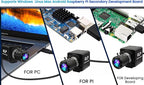 USB Camera 4K 12 Megapixels USB Webcam 1080P 120fps High Speed Golf Swing Cam with 3X Manual Optical Zoom Lens Close up PC Computer Plug and Play for Live Streaming Industrial Project Meeting