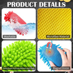 Sherr 36 Pcs Microfiber Shag Magnetic Erasers Bulk Washable Dry Erase Whiteboard Erasers for Whiteboard, Chalkboard, and Memo Boards Marker, Chalk Mark, Home School Classroom Office (Bright Color)