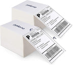POLONO Genuine 4" x 6" Direct Thermal Shipping Label, Thermal Label (Pack of 1000), Perforated Fanfold Labels Compatible with POLONO PL80E, PL70E, PL60 Label Printer, BPA & BPS Free, Commercial Grade