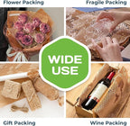 HexcelWrap Mini - Honeycomb Packing Paper, Eco-Friendly, Sustainable Paper Bubble Wrap for Shipping & Moving, Cushioned Packing Material in Easy Self-Dispenser Box - Natural, 12" x 1400'