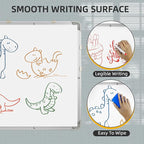 Polegas 24" X 36" Magnetic Dry Erase Board Whiteboard with Lines, Wall Hanging Monthly Calendar to Do List Schedule Board