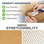 HexaFil Honeycomb Packing Paper - Eco-Friendly, Sustainable Filler for Shipping and Moving, Cushioned Packing Material in Dispenser Box, Alternative to Bubble Wrap - White, 12" x 1700'