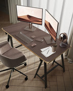 YSAGi Leather Desk Protector, Office Mat, Large Mouse Mat, Non-Slip PU Leather Blotter, Laptop Desk, Waterproof Writing Pad for Office and Home (Chocolate, 47.2" x 23.6")