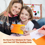 100 Pcs #10 Business Envelopes Colorful Self Adhesive Standard Envelopes Gradient for Office Check Invoices Letters Letterhead Invitations Announcements 4-1/8 x 9-1/2''(Gradient Orange)