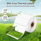 3 Rolls (1800Pcs) Thermal Labels, Phomemo 0.78'' x 0.39'' Stickers Compatible with Phomemo M220 M110 M108 M250 M260 M221 M120 M200 M150 Label Maker, Black on White