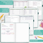 Legend Teacher Planner – Undated Lesson Plan Book for Teachers with Weekly & Monthly Calendars - Classroom Organization & School Year Planner – 8.5”x11.5” Hardcover (Viridian Green)