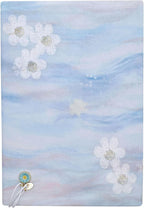 BLBMH Bookmark Book Covers for Paperbacks 5.5x8.5 Book Cover for Privacy Hardcover Adjustable Book Sleeve for Soft Cover Books Fabric Softcover Protector for Women - Flower B 8.5in