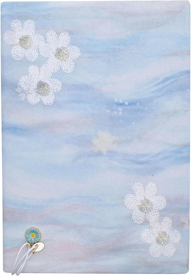 BLBMH Bookmark Book Covers for Paperbacks 5.5x8.5 Book Cover for Privacy Hardcover Adjustable Book Sleeve for Soft Cover Books Fabric Softcover Protector for Women - Flower B 8.5in