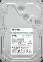 Toshiba X300 6TB Performance & Gaming 3.5-Inch Internal Hard Drive – CMR SATA 6 GB/s 7200 RPM 512 MB Cache - HDWR760XZSTA