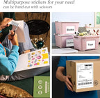 8.5" x 5.5" Half Page Self Adhesive Shipping Label, Compatible Laser & Inkjet Printers, White, 2 Labels Per Sheet(250 Sheet Total 500 Labels)