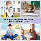 Sherr 14 Pack Stretchable Book Covers Reusable Jumbo Bookcloth 9" x 11" Durable Washable Back to School Book Cover Protector for Most Hardcover Books Textbooks(Fresh,Marble)