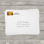 Scenic Landscape Rolled Address Labels / 250 Personalized Return Address Labels/Designer Address Stickers in Elegant Plastic Dispenser